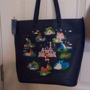 Loungefly Disneyland 65th Anniversary Tote  BoxLunch Exclusive New